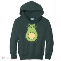 Avocato Avacado Cat Cute Kids Hoodie thumb 0