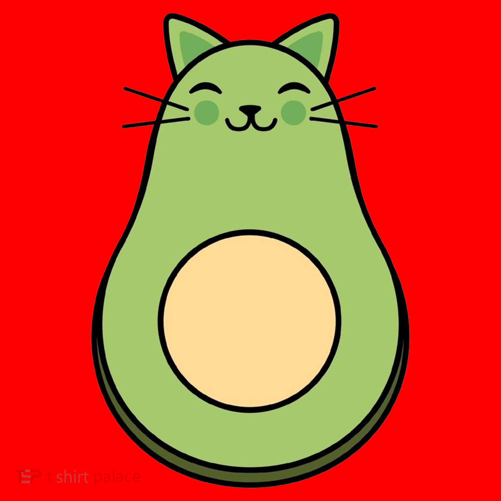 Avocato Avacado Cat Cute Santa Hat