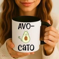 Avocato Cat Avocado Coffee Mug thumb 3