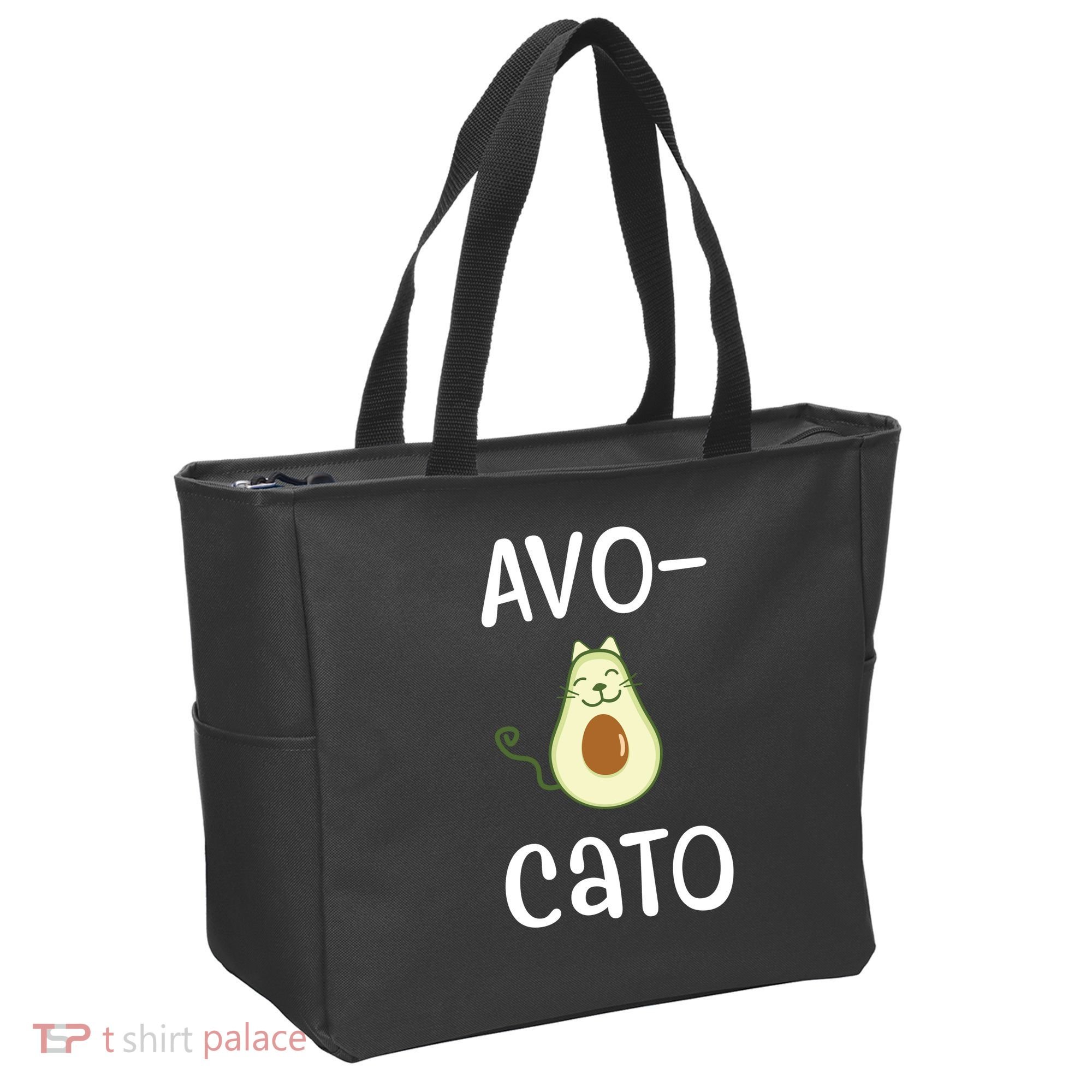 Avocato Cat Avocado Tote Bag