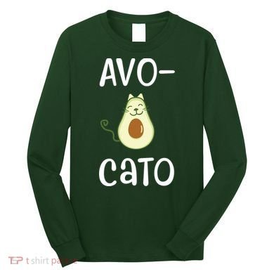 Avocato Cat Avocado Long Sleeve Shirt
