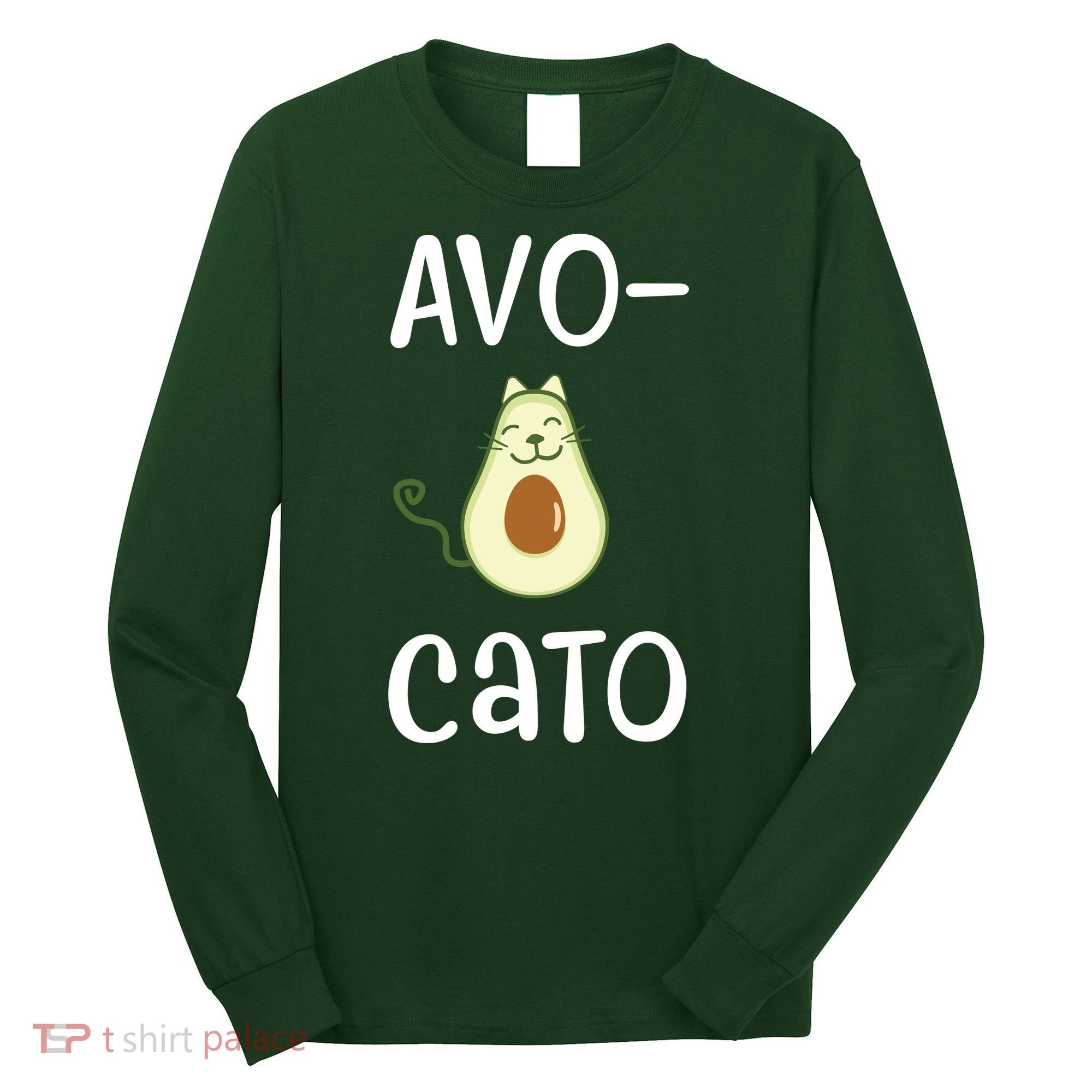 Avocato Cat Avocado Long Sleeve Shirt