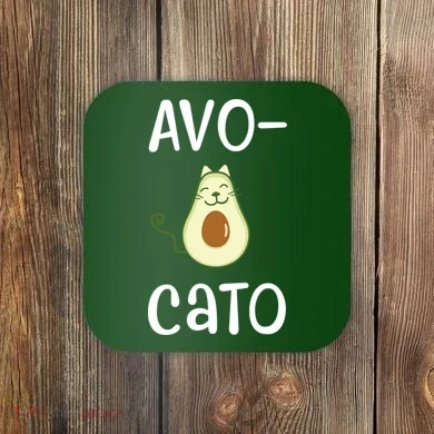 Avocato Cat Avocado Coaster