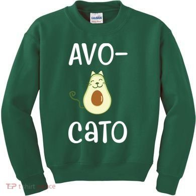 Avocato Cat Avocado Kids Sweatshirt