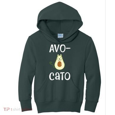 Avocato Cat Avocado Kids Hoodie
