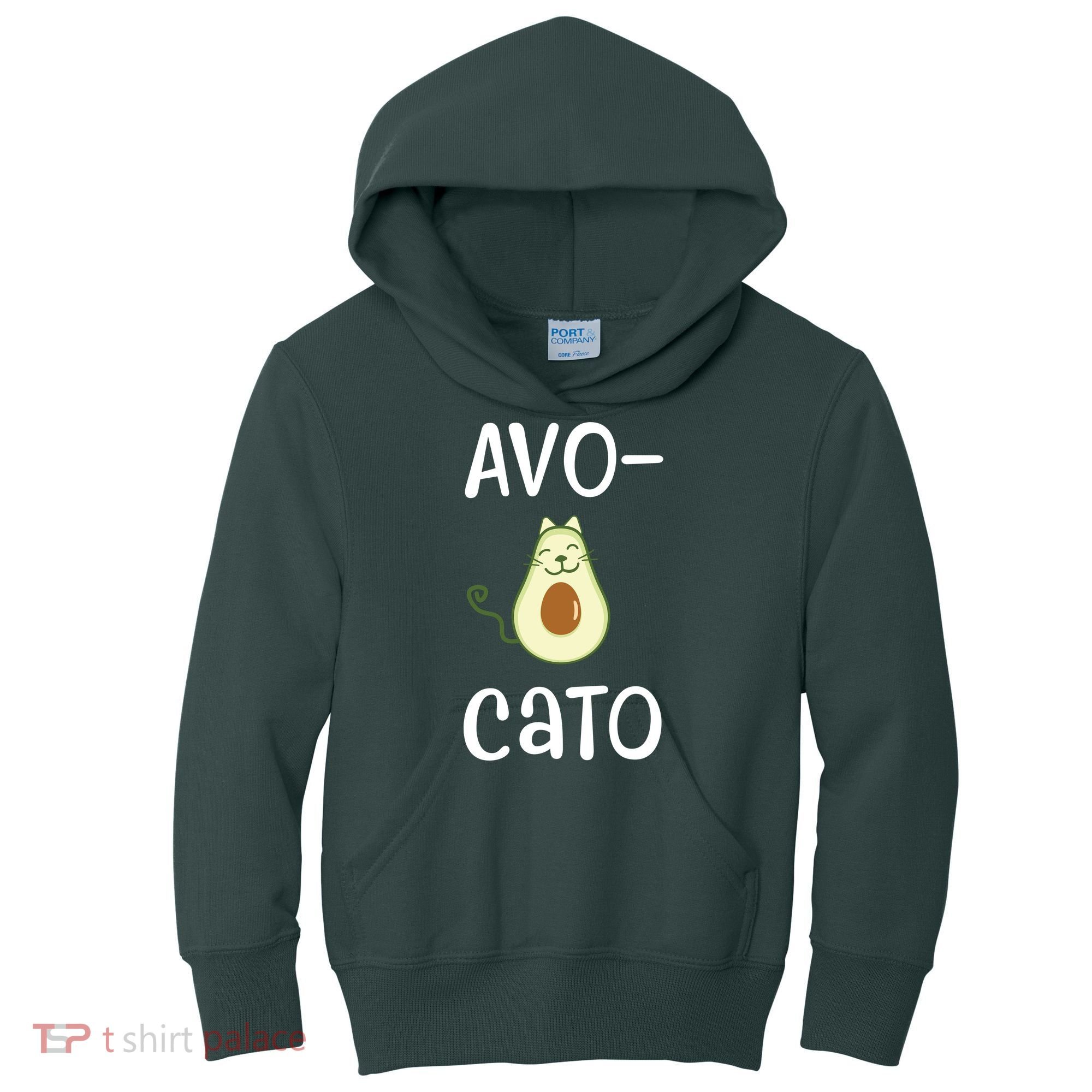 Avocato Cat Avocado Kids Hoodie
