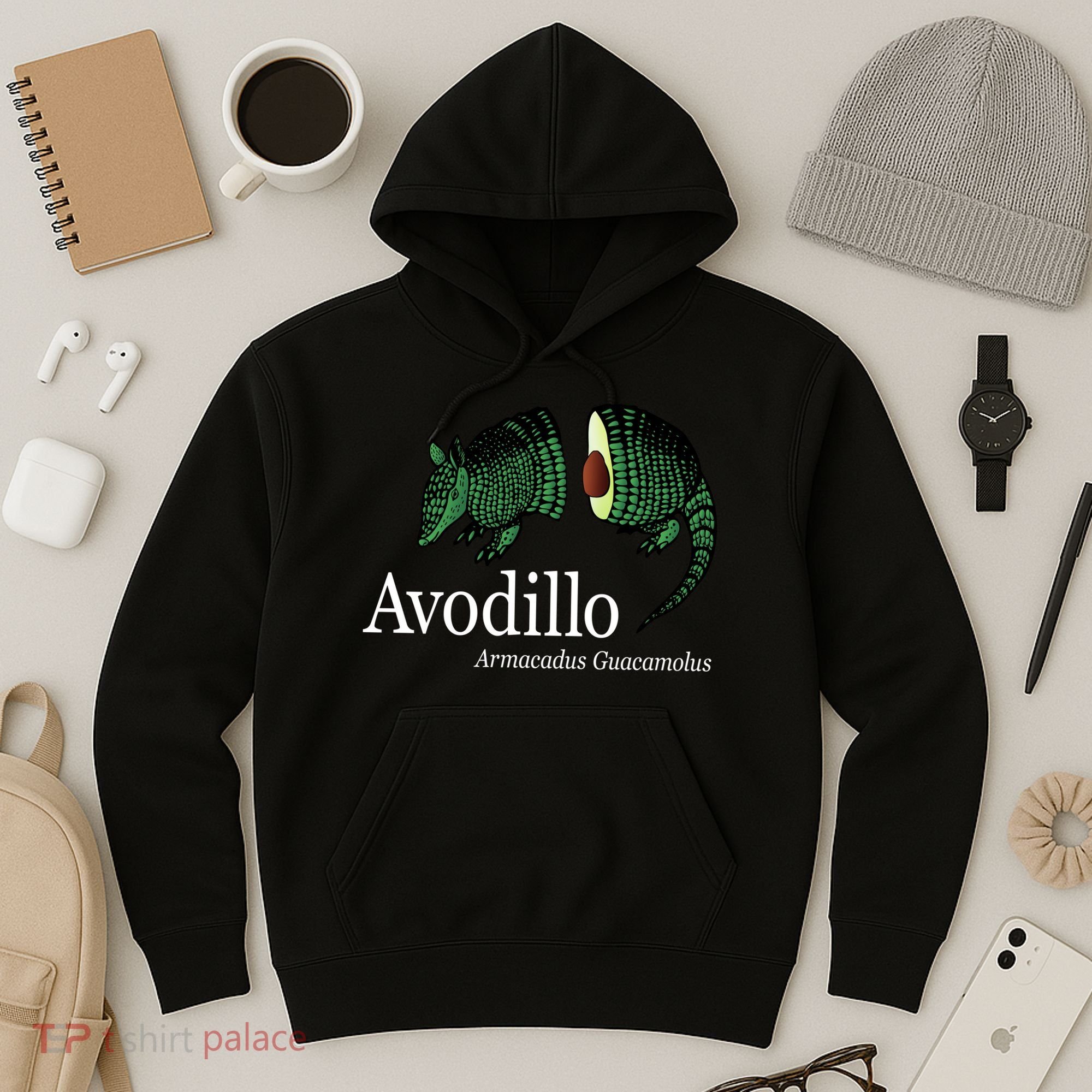 Avodillo Armacadus Guacamolus Armadillo Hoodie