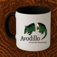 Avodillo Armacadus Guacamolus Armadillo Coffee Mug thumb 2