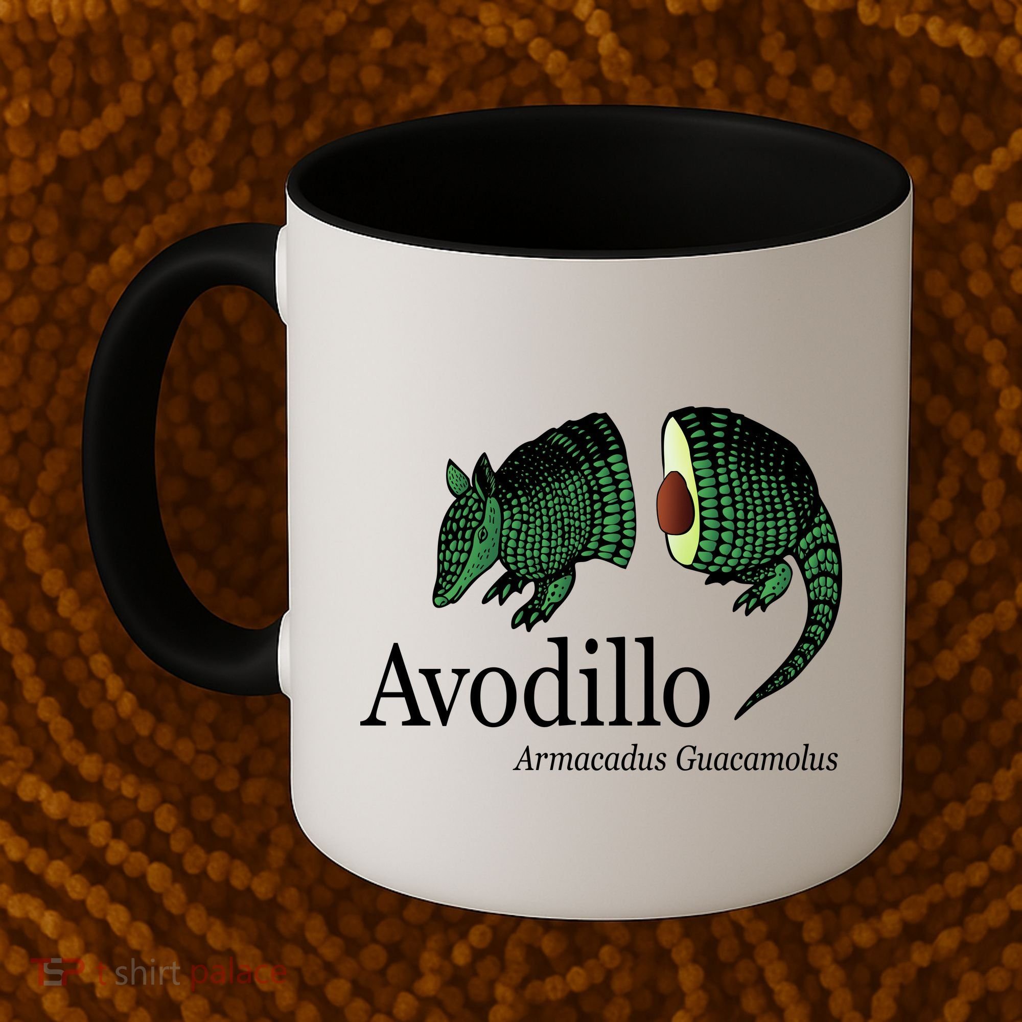 Avodillo Armacadus Guacamolus Armadillo Coffee Mug