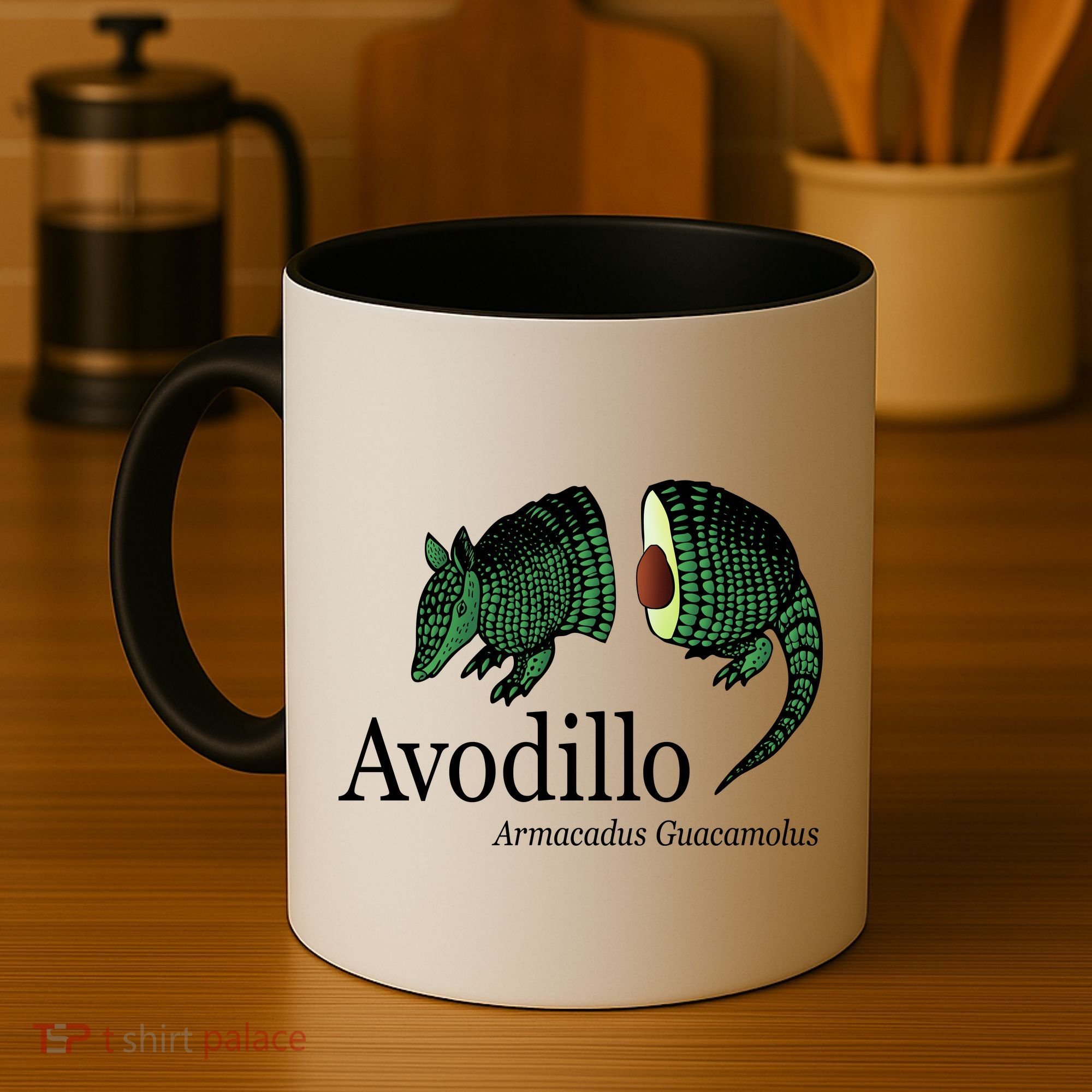 Avodillo Armacadus Guacamolus Armadillo Coffee Mug
