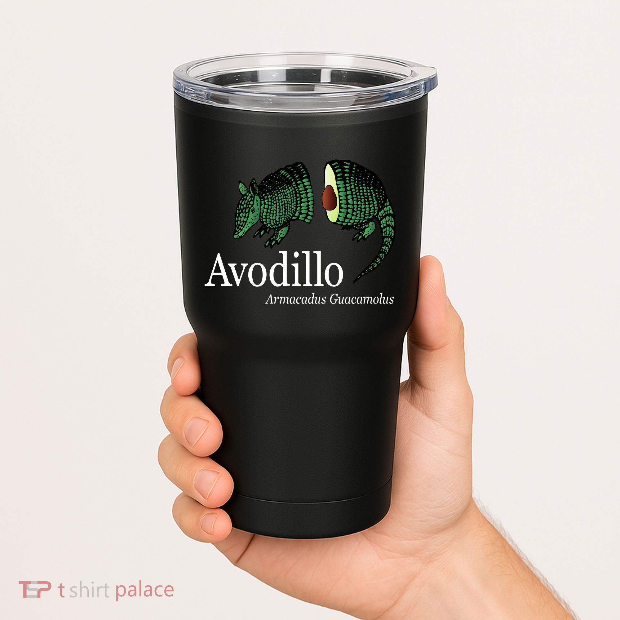 Avodillo Armacadus Guacamolus Armadillo Tumbler