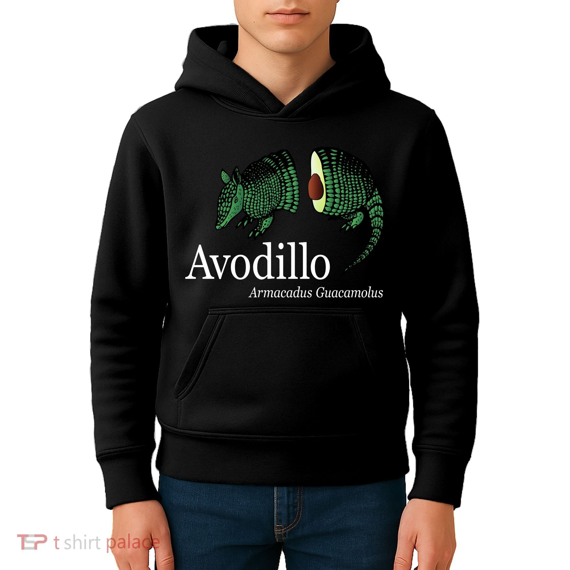 Avodillo Armacadus Guacamolus Armadillo Kids Hoodie