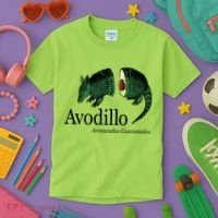 Avodillo Armacadus Guacamolus Armadillo Kids T-Shirt thumb 3