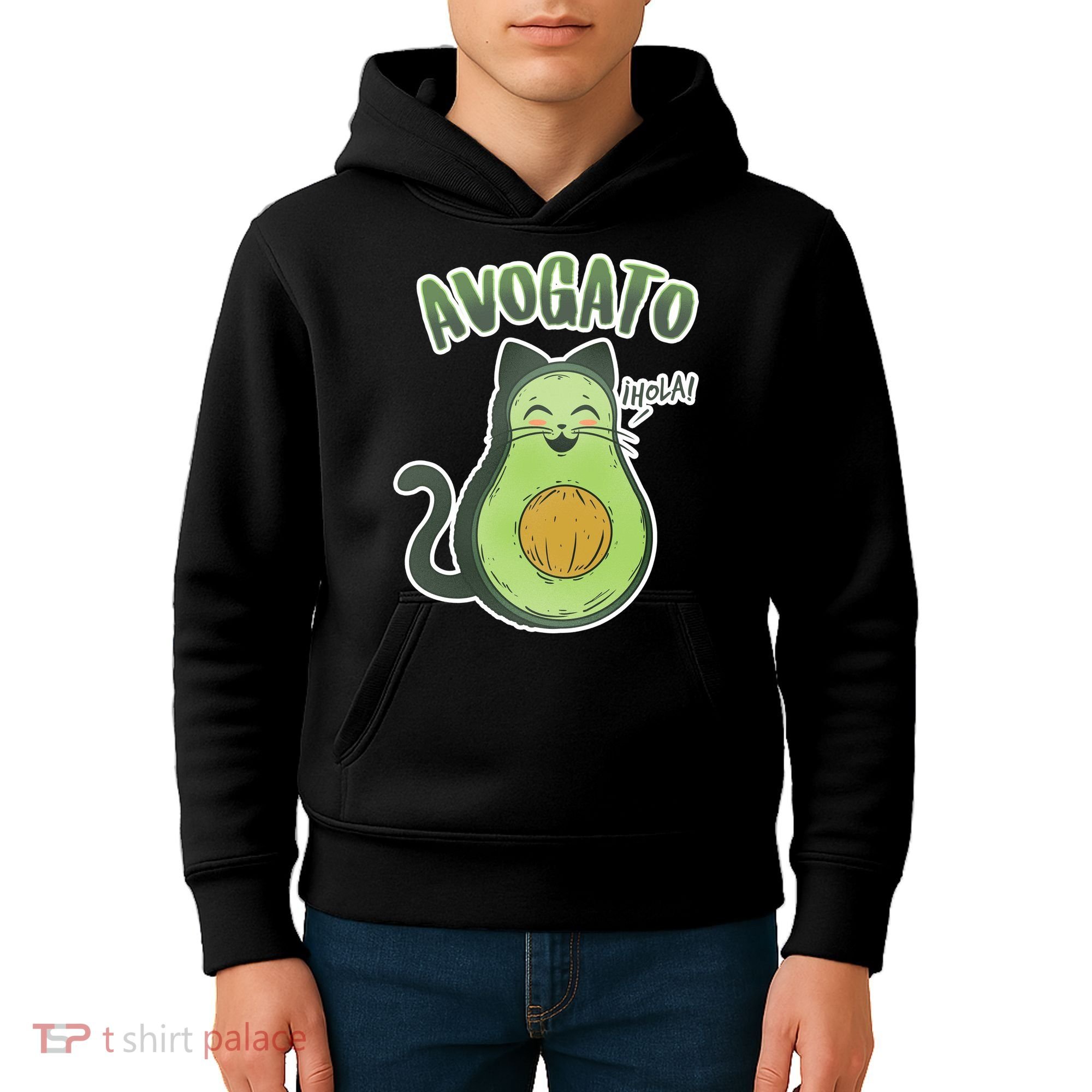 Avogato Cat Hola Kids Hoodie