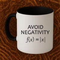 Avoid Negativity Math Joke Coffee Mug thumb 2