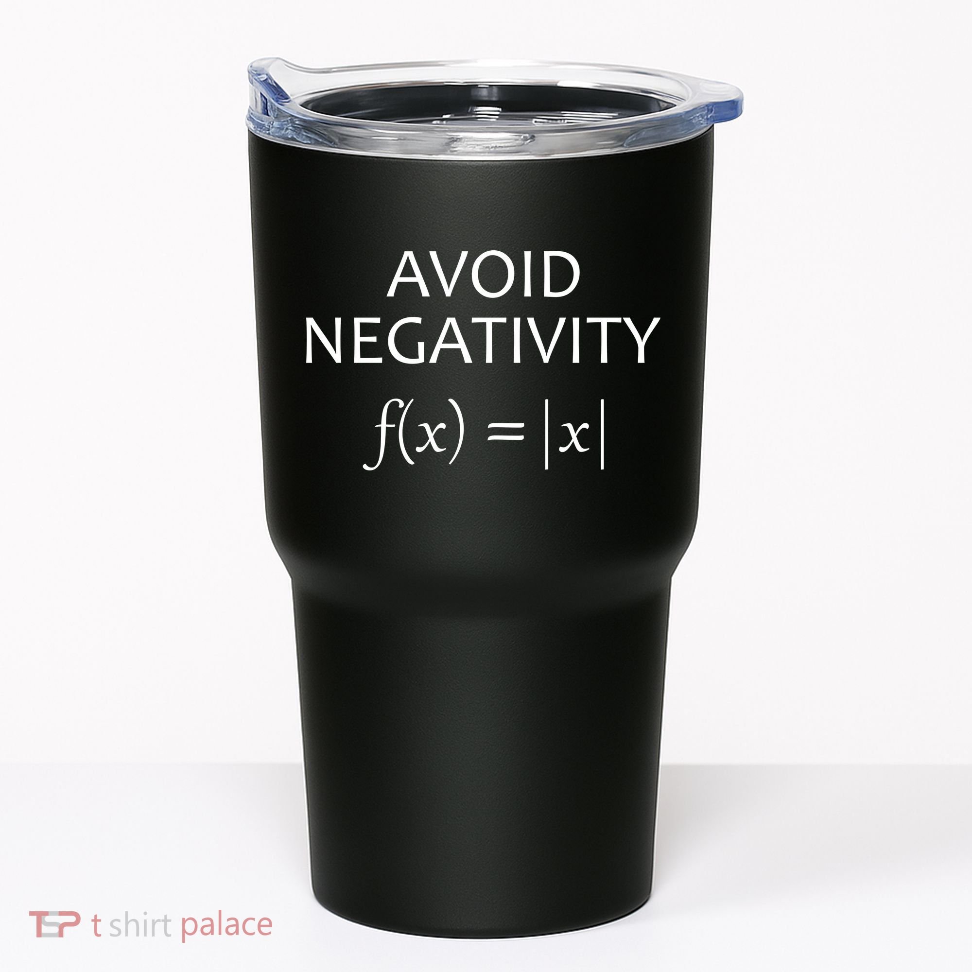 Avoid Negativity Math Joke Tumbler