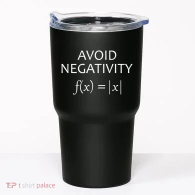 Avoid Negativity Math Joke Tumbler