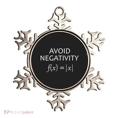 Avoid Negativity Math Joke Ornament