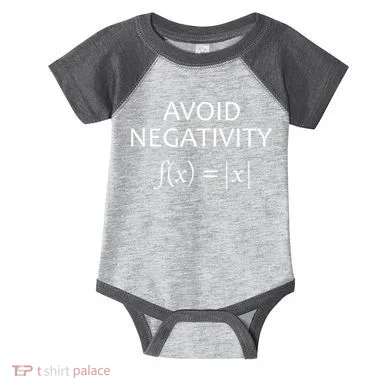 Avoid Negativity Math Joke Infant Baby Jersey Bodysuit