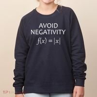 Avoid Negativity Math Joke Women's Sweatshirt thumb 0
