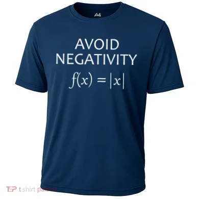 Avoid Negativity Math Joke Cooling Performance Crew T-Shirt