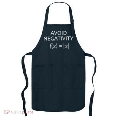 Avoid Negativity Math Joke Apron