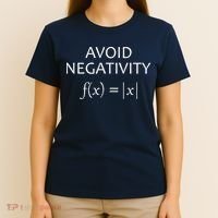 Avoid Negativity Math Joke T-Shirt thumb 4