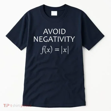Avoid Negativity Math Joke Tall T-Shirt