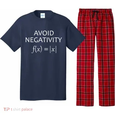 Avoid Negativity Math Joke Pajama Set