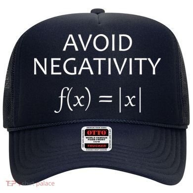 Avoid Negativity Math Joke Hat