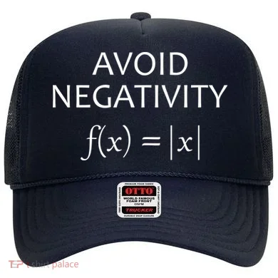 Avoid Negativity Math Joke Hat