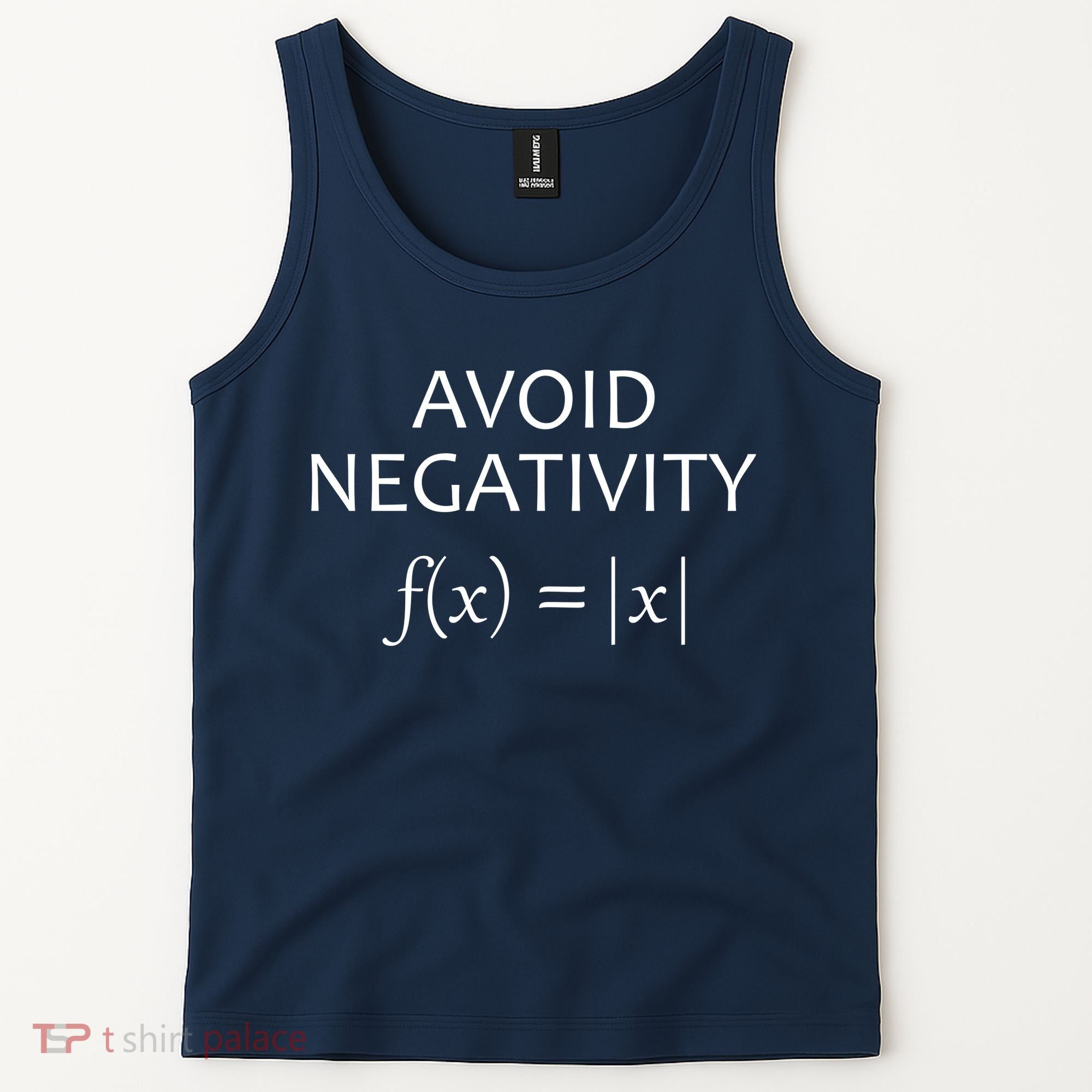 Avoid Negativity Math Joke Tank Top