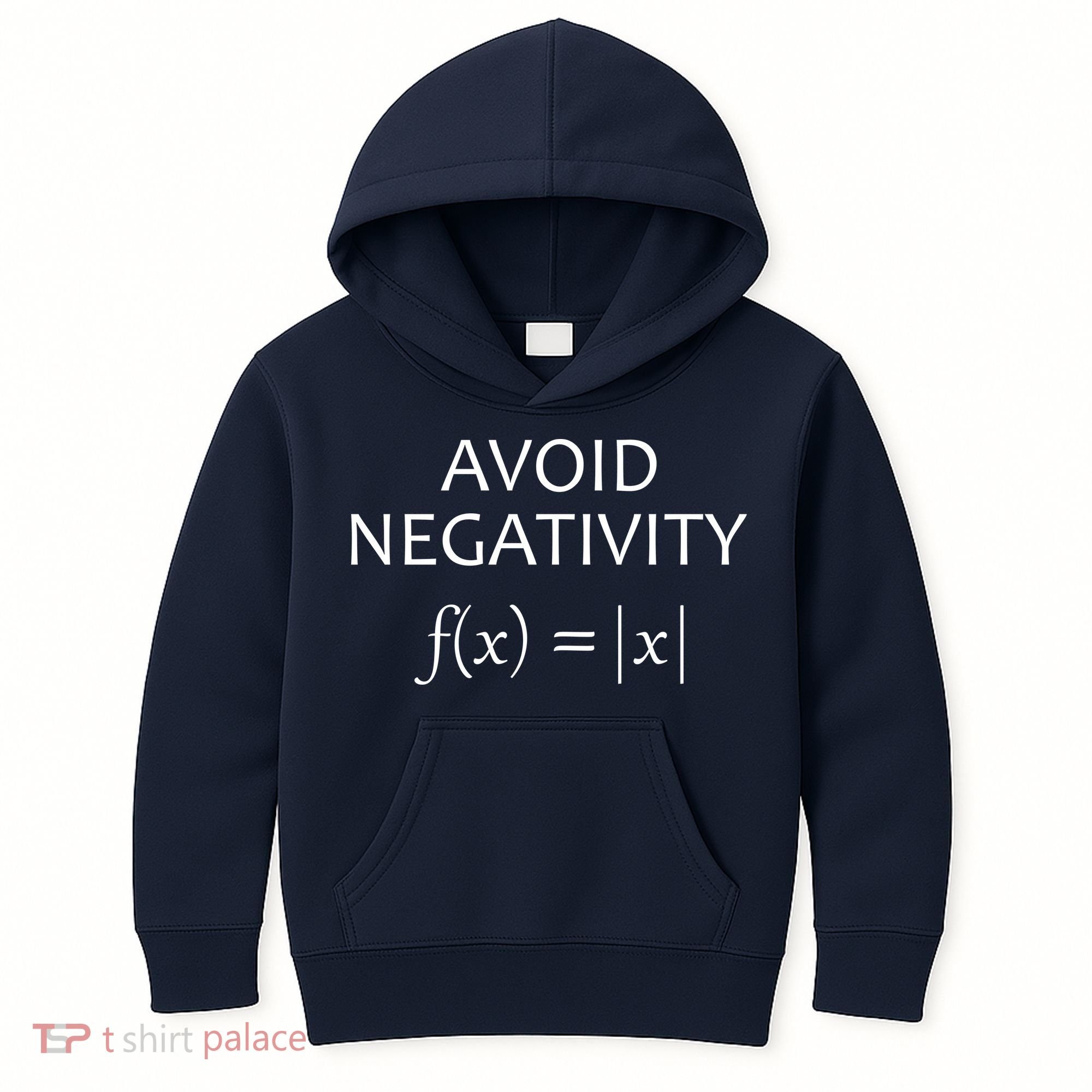 Avoid Negativity Math Joke Kids Hoodie
