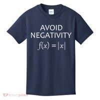 Avoid Negativity Math Joke Kids T-Shirt thumb 0