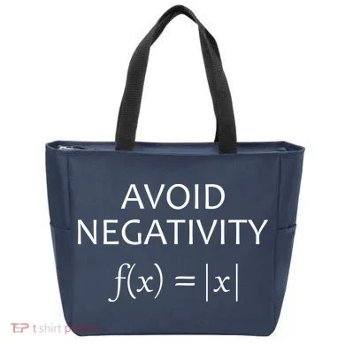 Avoid Negativity Math Joke Tote Bag