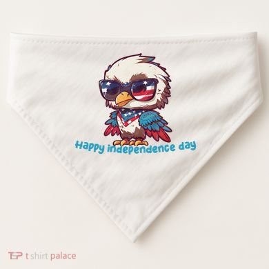 America Vintage Patriotic Bald Eagle USA-Made Doggie Bandana