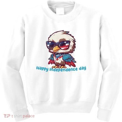 America Vintage Patriotic Bald Eagle Kids Sweatshirt