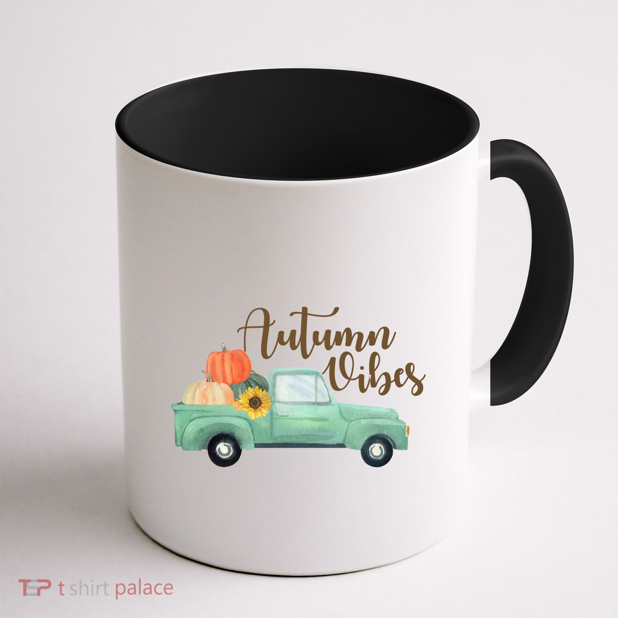 Autumn Vibes Pumpkin Truck Coffee Mug