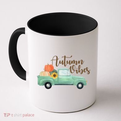 Autumn Vibes Pumpkin Truck Coffee Mug