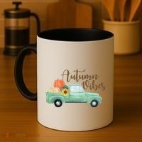 Autumn Vibes Pumpkin Truck Coffee Mug thumb 4