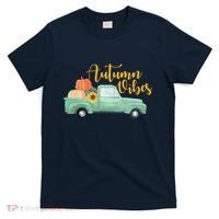 Autumn Vibes Pumpkin Truck T-Shirt thumb 0