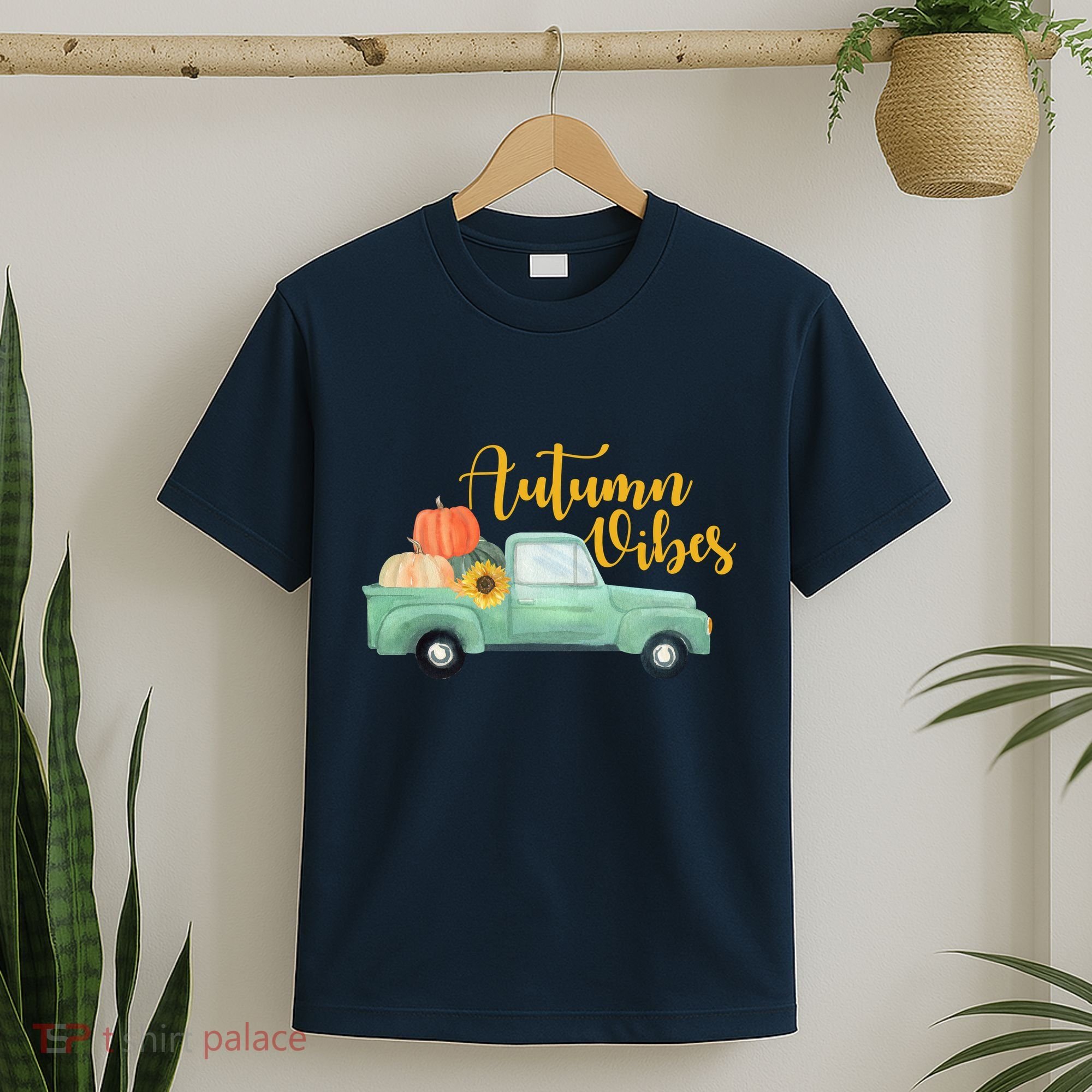 Autumn Vibes Pumpkin Truck T-Shirt