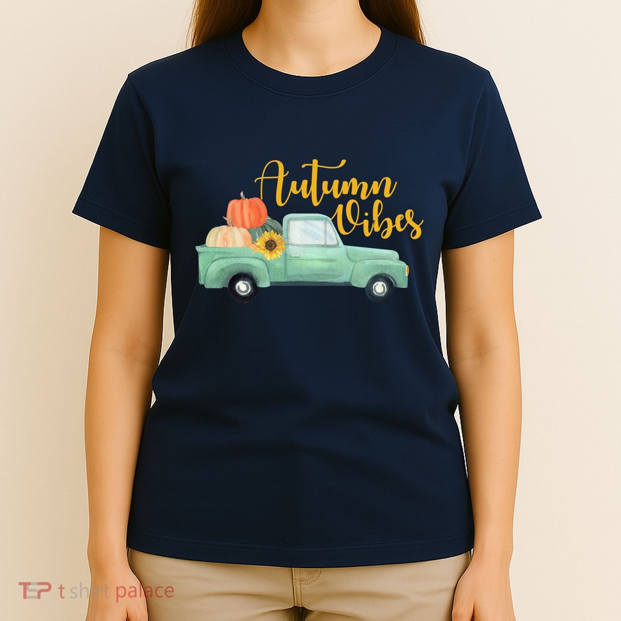 Autumn Vibes Pumpkin Truck T-Shirt