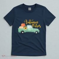 Autumn Vibes Pumpkin Truck T-Shirt thumb 5