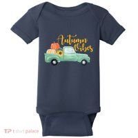 Autumn Vibes Pumpkin Truck Baby Bodysuit thumb 0