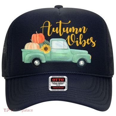 Autumn Vibes Pumpkin Truck Hat