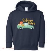 Autumn Vibes Pumpkin Truck Toddler Hoodie thumb 0