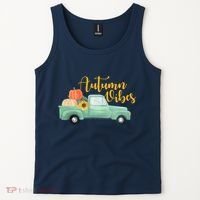 Autumn Vibes Pumpkin Truck Tank Top thumb 2