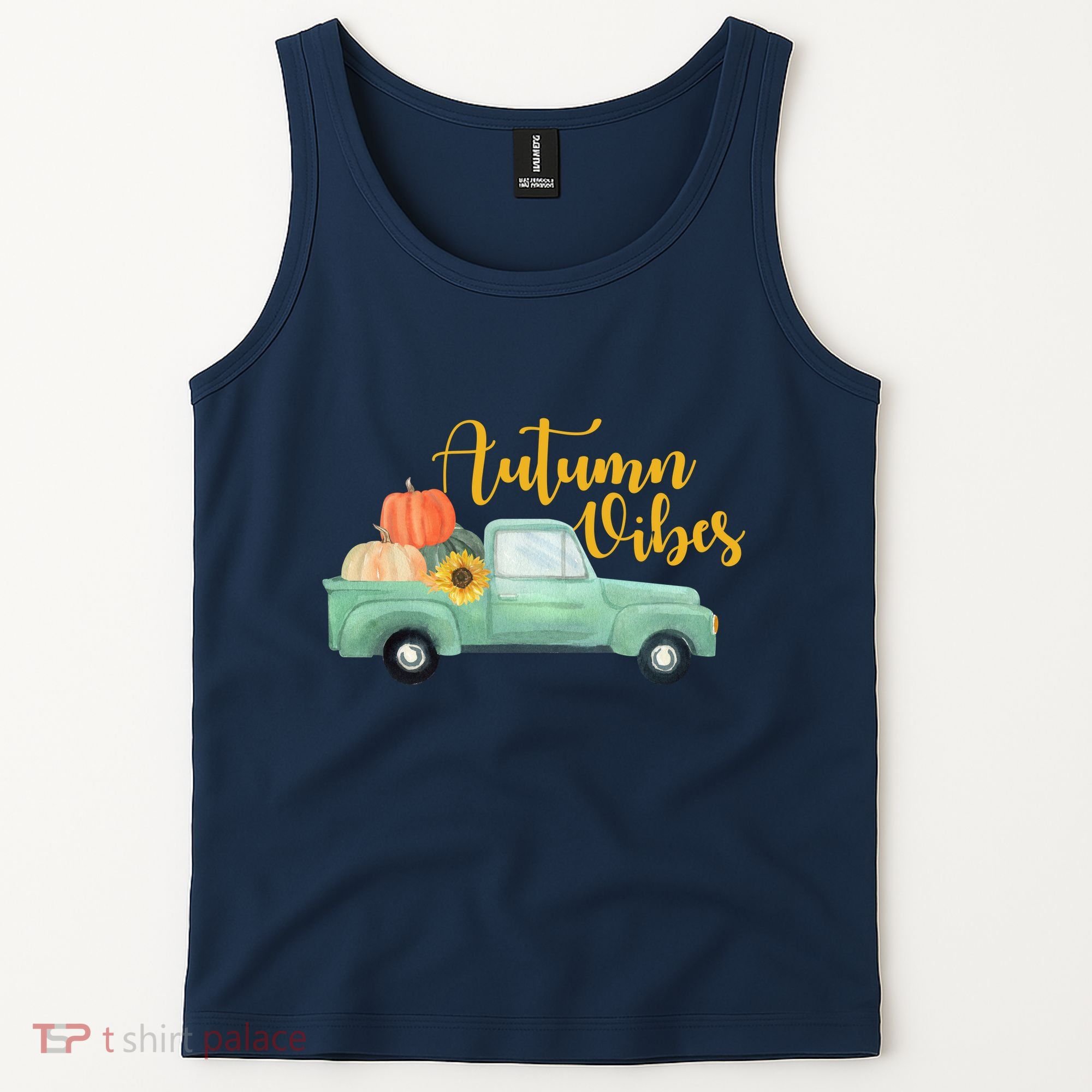 Autumn Vibes Pumpkin Truck Tank Top