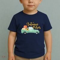 Autumn Vibes Pumpkin Truck Toddler T-Shirt thumb 2